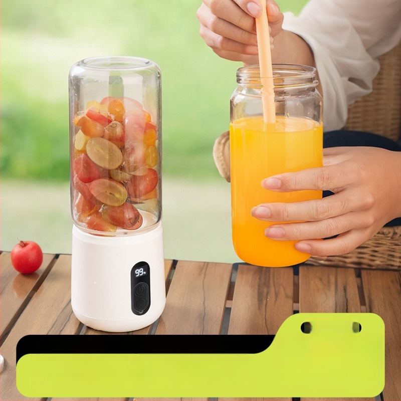 Prijenosni sokovnik i blender s bežičnim punjenjem, čaša za sok, električni kuhinjski uređaj