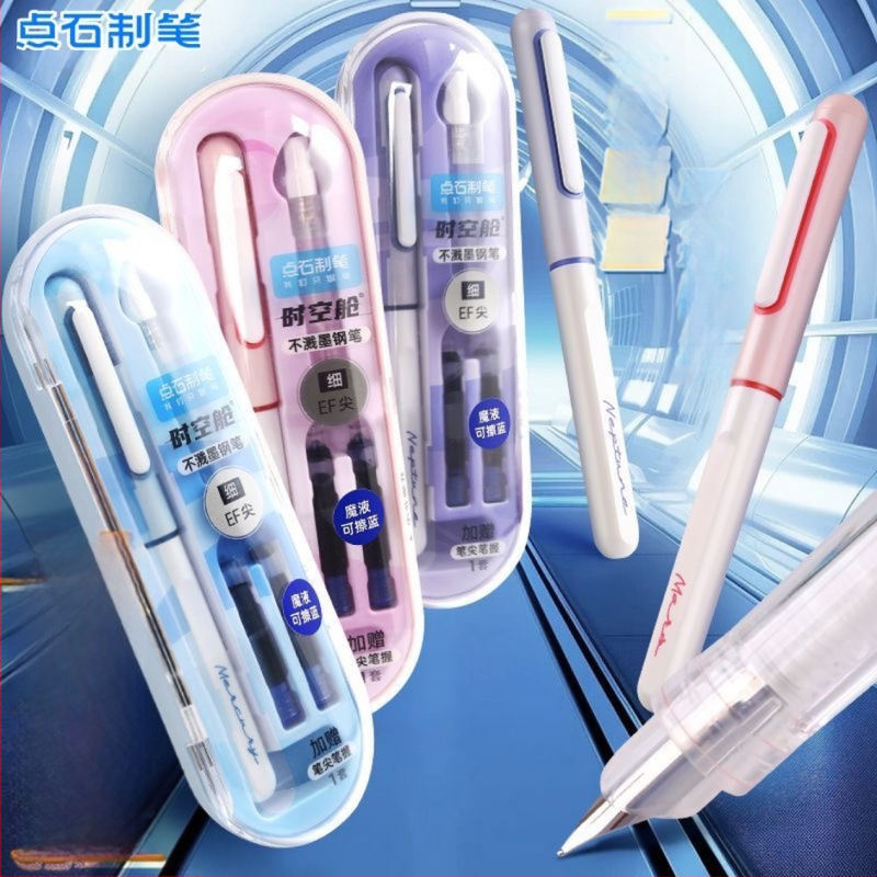 Touchstone DS-7155 Time Capsule fountain pen, bez prskanja, tanak EF vrh