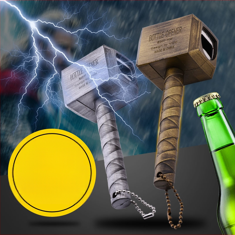 Kreativni magnetski otvarač boca s Thorovim čekićem – retro dizajn čekića, otvarač za gazirana pića i vino