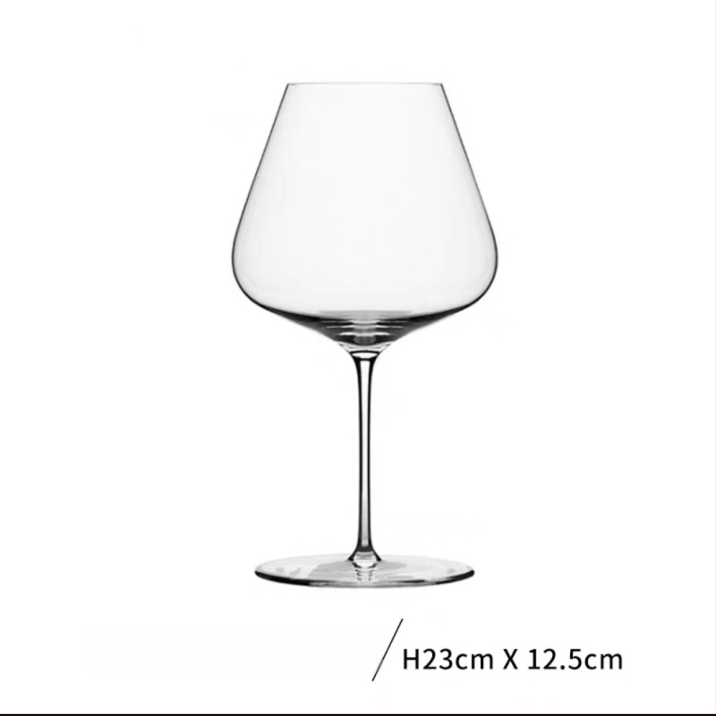 JMN kristalna čaša za crveno vino, ručno izrađena, ultra-tanka, elegantan stil laganog luksuza
