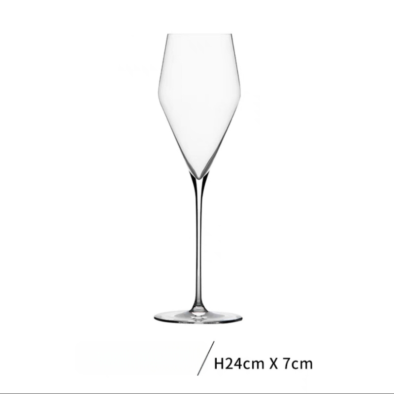 JMN kristalna čaša za crveno vino, ručno izrađena, ultra-tanka, elegantan stil laganog luksuza