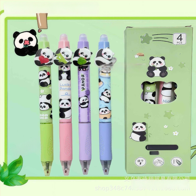 Panda olovka s tlačnim mehanizmom za brisanje, termički izbrisiva, mekano držanje, elegantan dizajn, namijenjena učenicima trećeg razreda osnovne škole