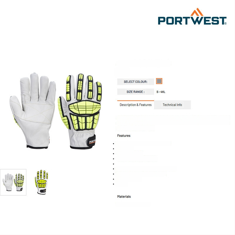 Portwest A745 Rukavice otporne na udarce i rezanje