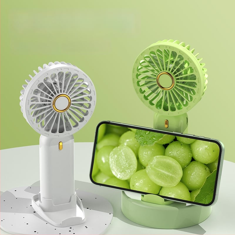 USB ručni ventilator, mini prijenosni za stolno korištenje i na otvorenom, s ugrađenom baterijom, prilagodljiv poklon