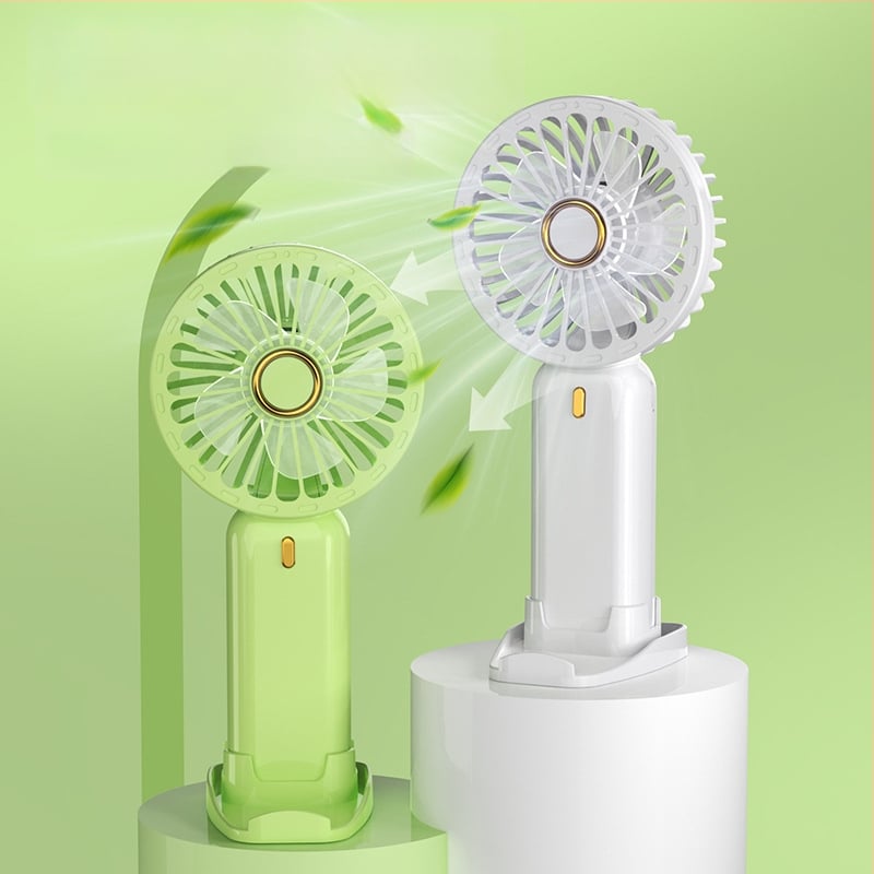 USB ručni ventilator, mini prijenosni za stolno korištenje i na otvorenom, s ugrađenom baterijom, prilagodljiv poklon