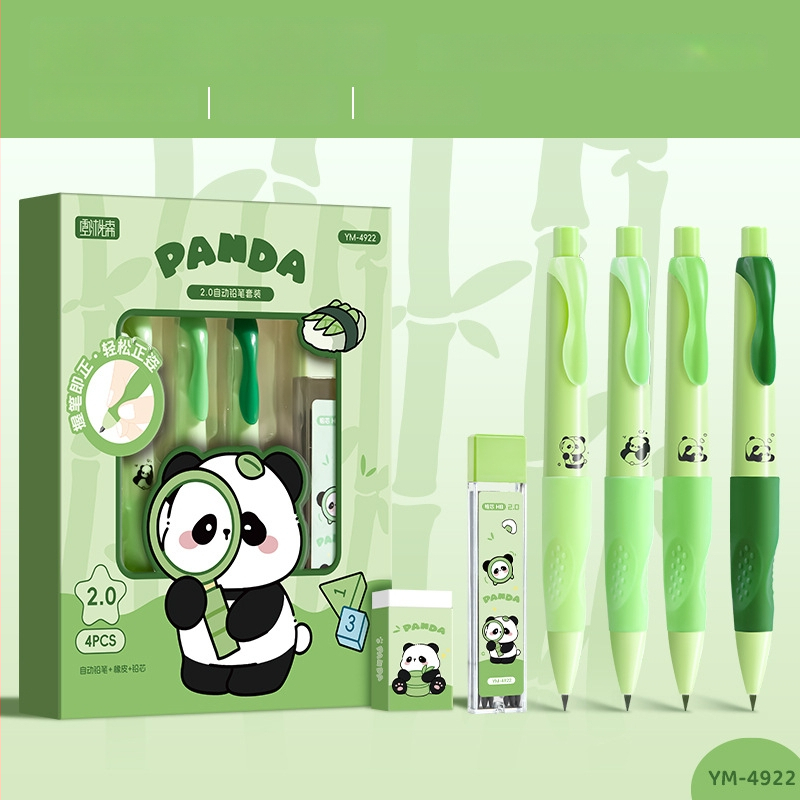 Mehanička olovka za učenike s karikaturalnim dizajnom za korekciju držanja tijela, automatsko pomicanje grafita, izdržljiva, u kutiji
