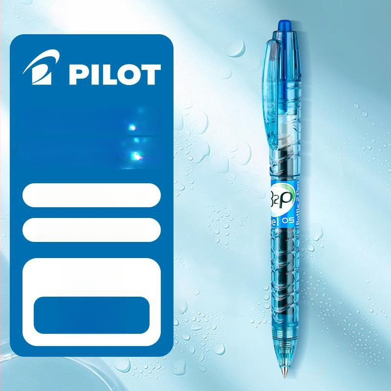 Pilot Baile Baote Bottle Pen B2P gel olovka, crna/plava, za učenike