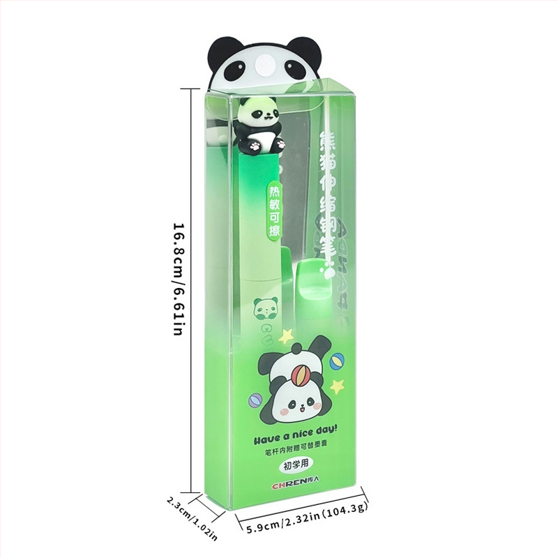 Gengxi Panda-stilna fountain pen s izvučnim mehanizmom, 0,5 mm iridij hrot, zamjenjive kartridže s tintom, za školsku kaligrafiju