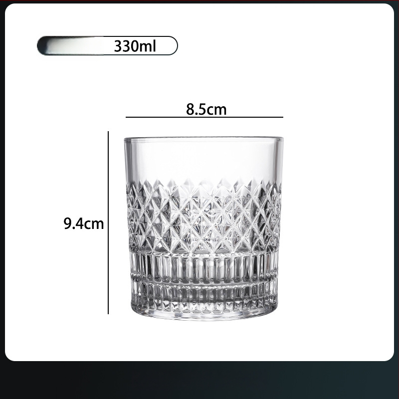 Set čaša za whisky i pivo, 300–400 ml, moderan europski stil stakla
