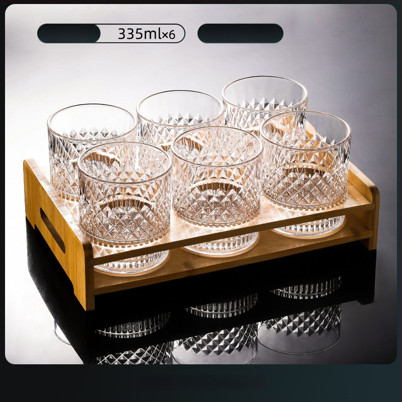 Set čaša za whisky i pivo, 300–400 ml, moderan europski stil stakla