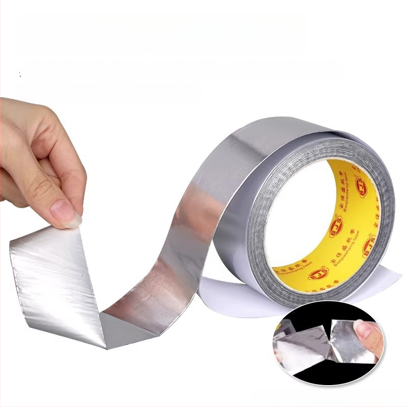 Ultra uska aluminijska folijska traka za odvod topline, zaštitu i antistatičko djelovanje; vodljiva aluminijska folijska traka za popravke elektronike, širina 3–5–10 mm.