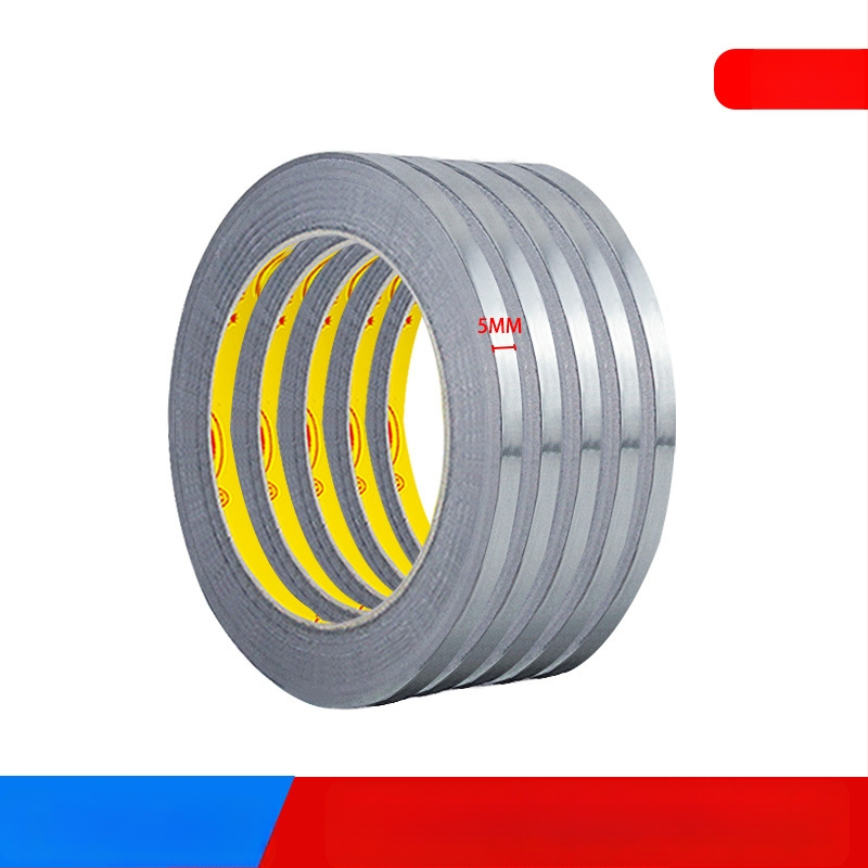 Ultra uska aluminijska folijska traka za odvod topline, zaštitu i antistatičko djelovanje; vodljiva aluminijska folijska traka za popravke elektronike, širina 3–5–10 mm.
