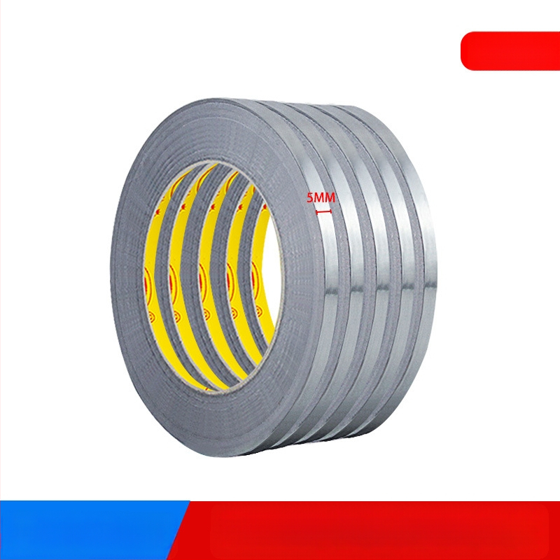 Ultra uska aluminijska folijska traka za odvod topline, zaštitu i antistatičko djelovanje; vodljiva aluminijska folijska traka za popravke elektronike, širina 3–5–10 mm.