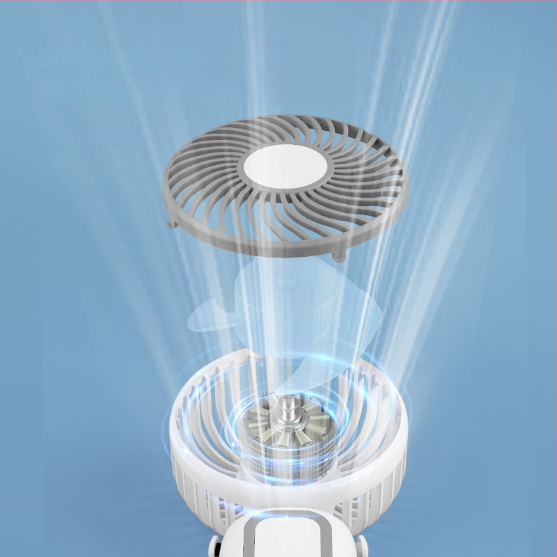 Mini USB prijenosni ventilator za vrat i ruku – sklopivi, kompaktni, 3 lopatice