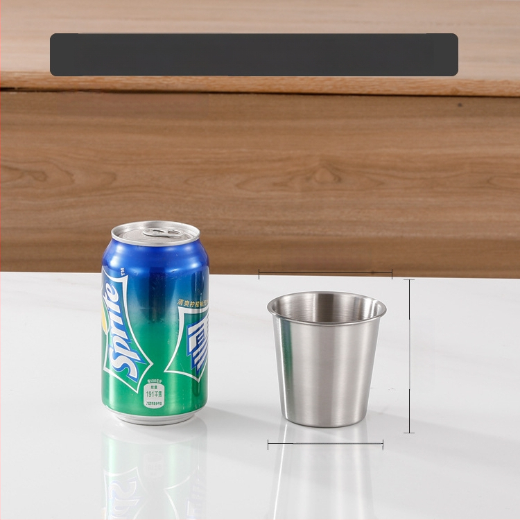 Čaša za pivo od nehrđajućeg čelika 304 za kampiranje, jednovrstan, mat završnica, kapacitet 401-500 ml, zlatna boja