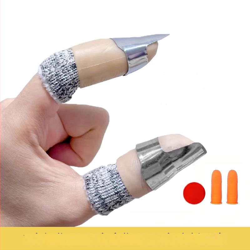 Nehrđajući čelik – zaštita prsta s nožem za palac i oljuštivač edamame
