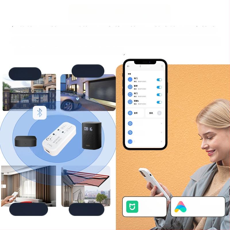 Mijia Mesh pametan RF daljinski gateway s učenjem na 433MHz, kompatibilan s Xiaoai za garažne rolete