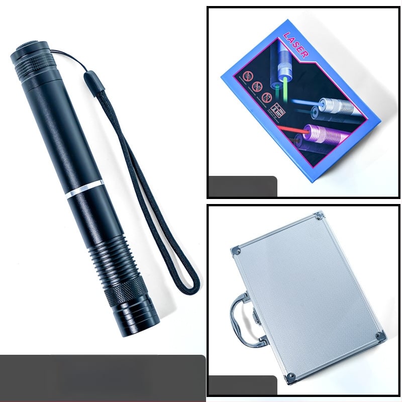 B008 Plavi laserski pokazivač visoke snage, dugi domet, aluminijska legura