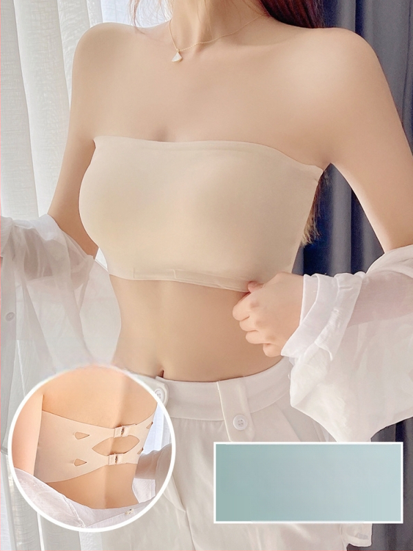 Ice Silk grudnjak bez kaiša za oblikovanje, nevidljiv, protuklizni