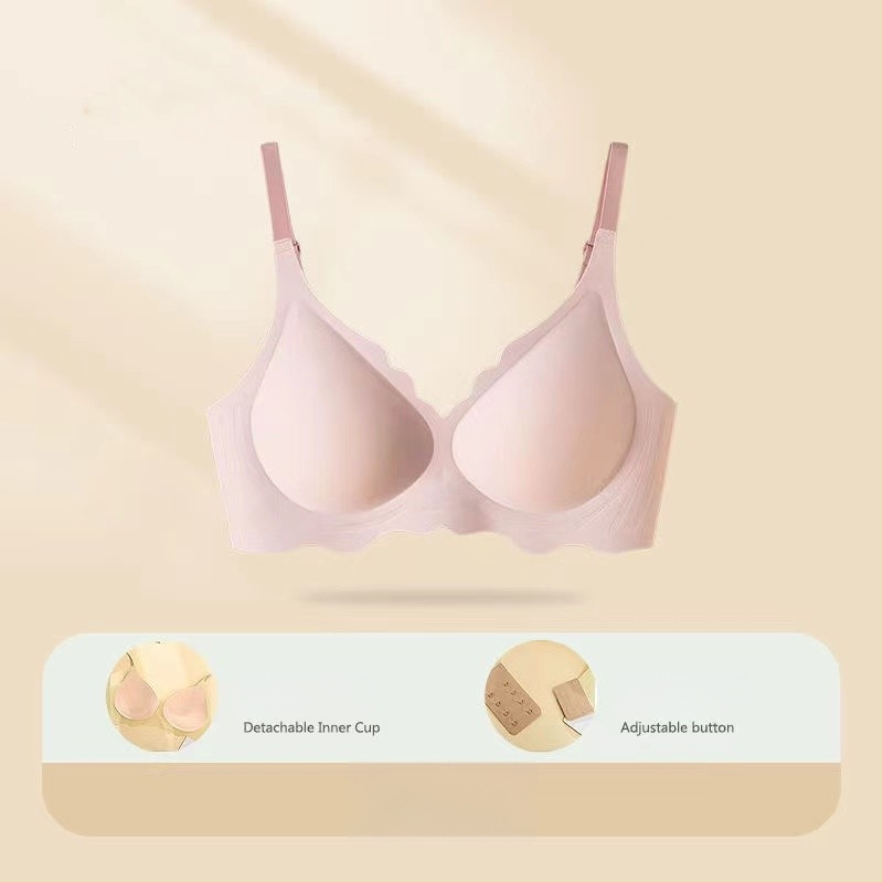 Besprijekorni ženski grudnjak – ultra tanak, prozračan, udoban, lagani sportski stil, nježno podizanje i skupljanje, tube top