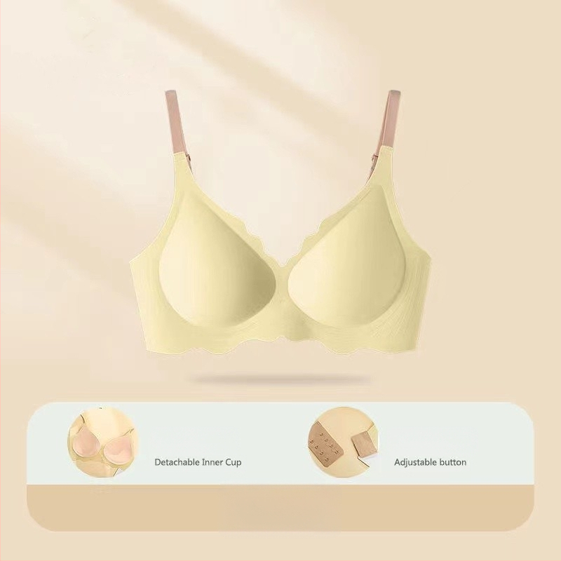 Besprijekorni ženski grudnjak – ultra tanak, prozračan, udoban, lagani sportski stil, nježno podizanje i skupljanje, tube top