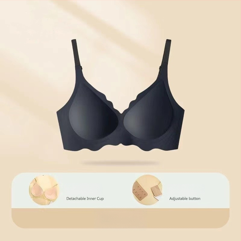 Besprijekorni ženski grudnjak – ultra tanak, prozračan, udoban, lagani sportski stil, nježno podizanje i skupljanje, tube top