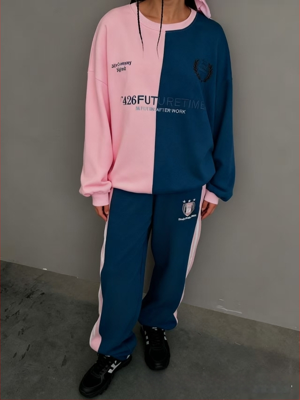 Dopamine set za djevojke, jesen 2025, hoodie s 3D otiskom i hlače, dvodijelni set