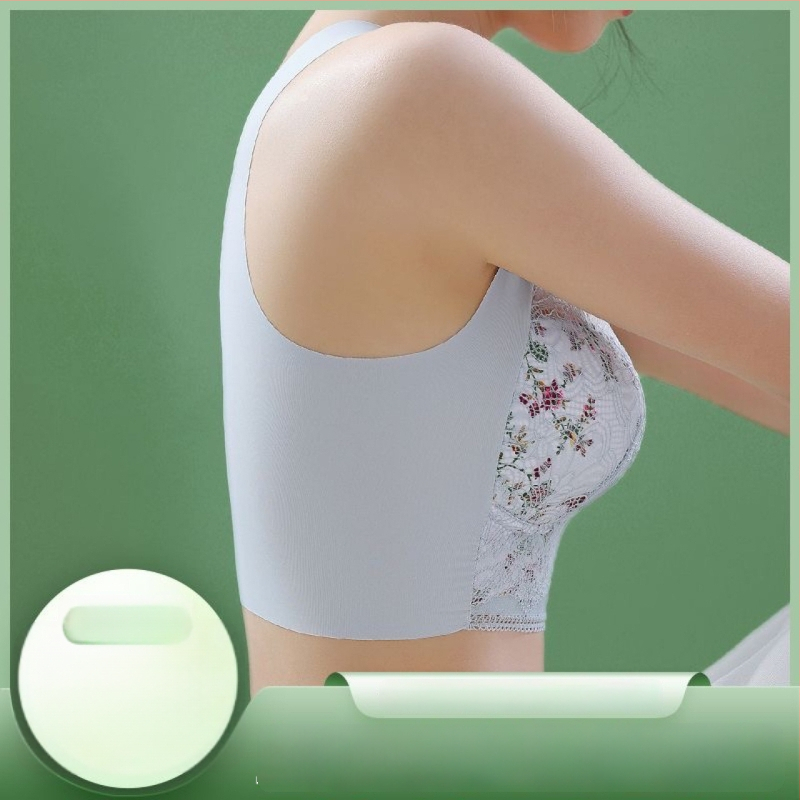 Čipkasti bustier-top bez žice, fiksne košarice, skuplja bočne dojke, vest stil, tanke košarice