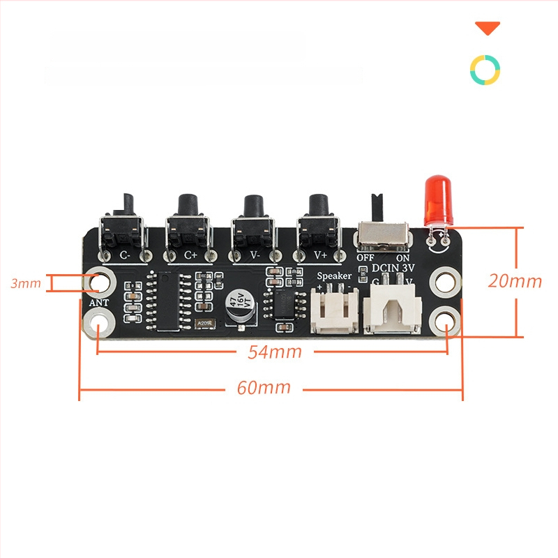 DIY Dječji FM radio modul s čipom – znanstveno-edukativna igračka, radijska matična ploča HE-39