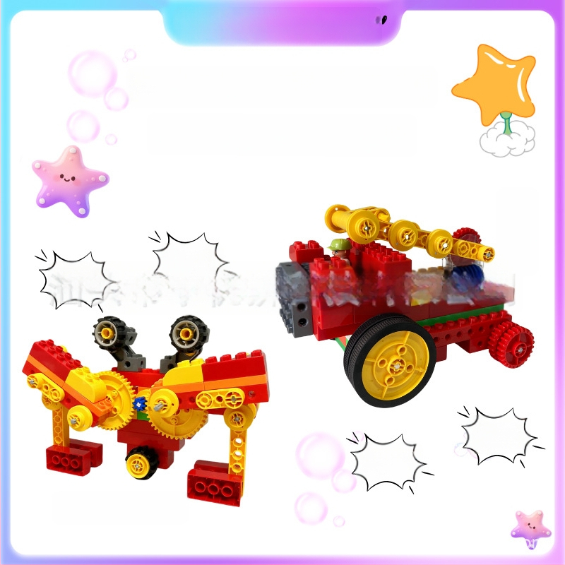 Kompatibilno s LEGO 9656 zupčanim blokovima, programiranje pomoću olovke za čitanje bodova, motori za daljinsko upravljanje velikih čestica, dvomotorno programiranje čitanjem kartica