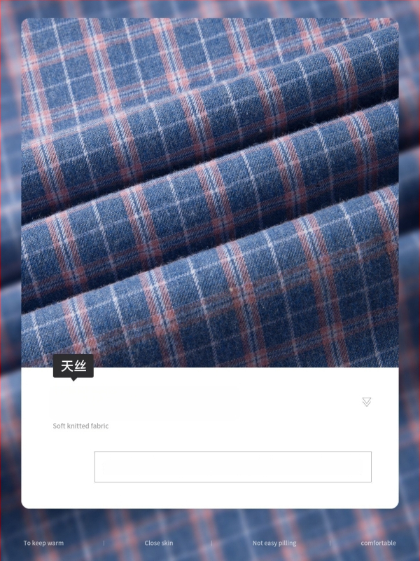 Muška košulja od Tencel Lyocell i pamuka, zelena karirana, ležerni stil, s ovratnikom na kopču