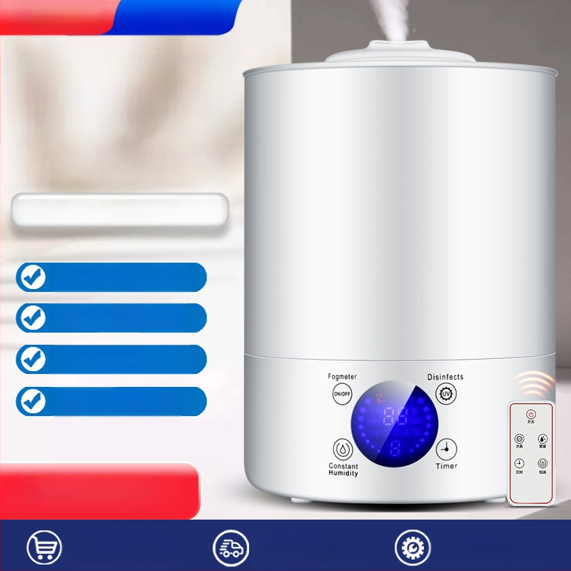 Ultrazvučni ovlaživač s UV sterilizacijom, velik kapacitet spremnika 2,6–4 L, difuzor aromaterapije i pročišćavanje zraka za kućnu upotrebu