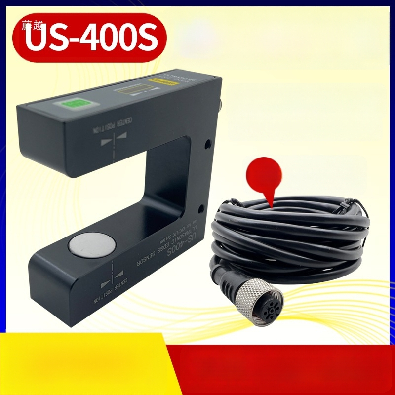 Ultrazvučni senzor korekcije US-400S, prozirna membrana, PS400S fotoelektrični senzor za rubove, U-žljeb