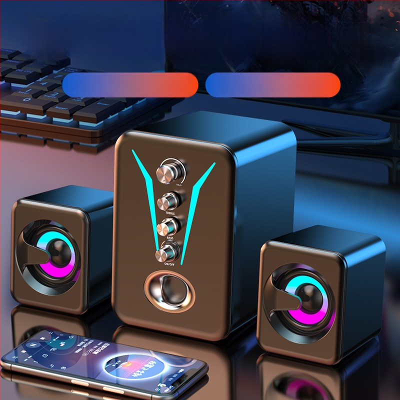 Stolni PC zvučnici s USB, mini subwoofer, 3D surround zvuk, visoka glasnoća