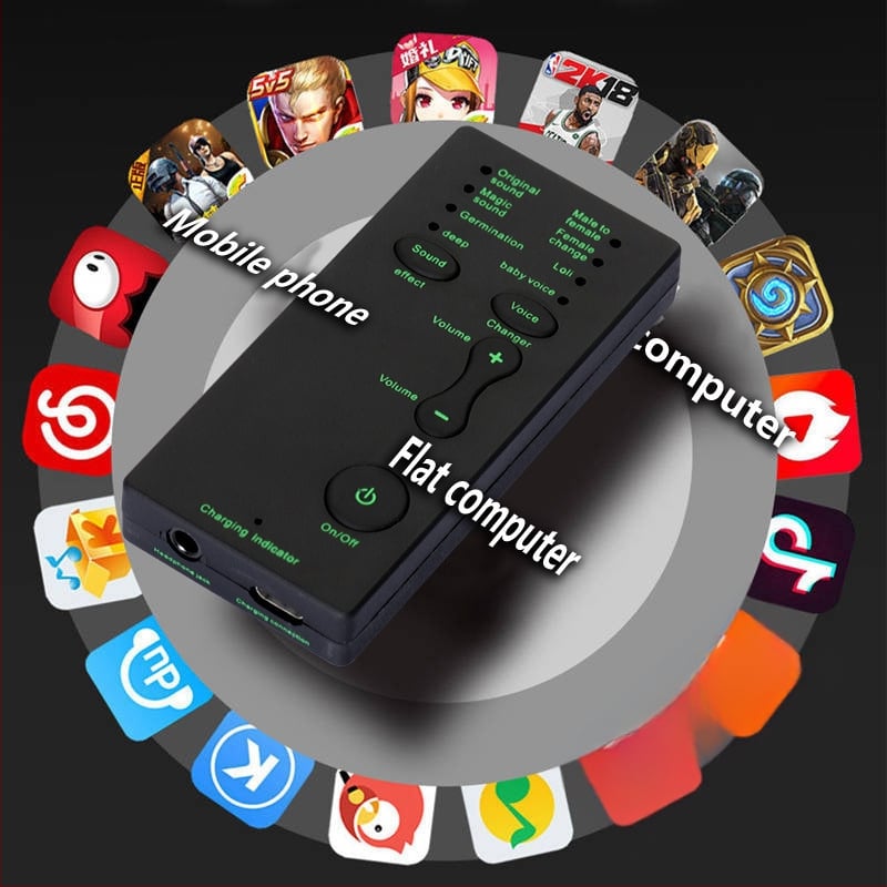 M1 zvučna kartica za mobitel i PC, promjena glasa s američkim naglaskom, mikrofon za igrice i prijenos uživo