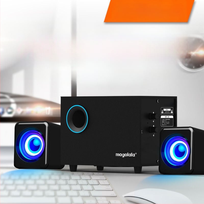 Q9 számítógép hangszórók 2.1 csatornás USB-Bluetooth, asztali használatra, gazdag basszus és tiszta hang