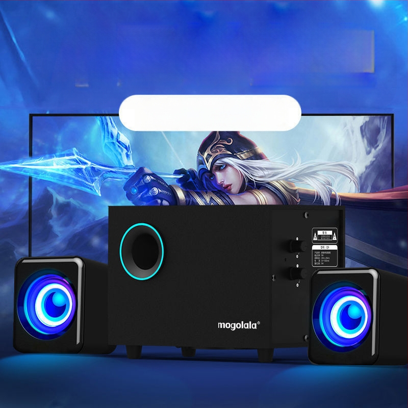 Q9 számítógép hangszórók 2.1 csatornás USB-Bluetooth, asztali használatra, gazdag basszus és tiszta hang