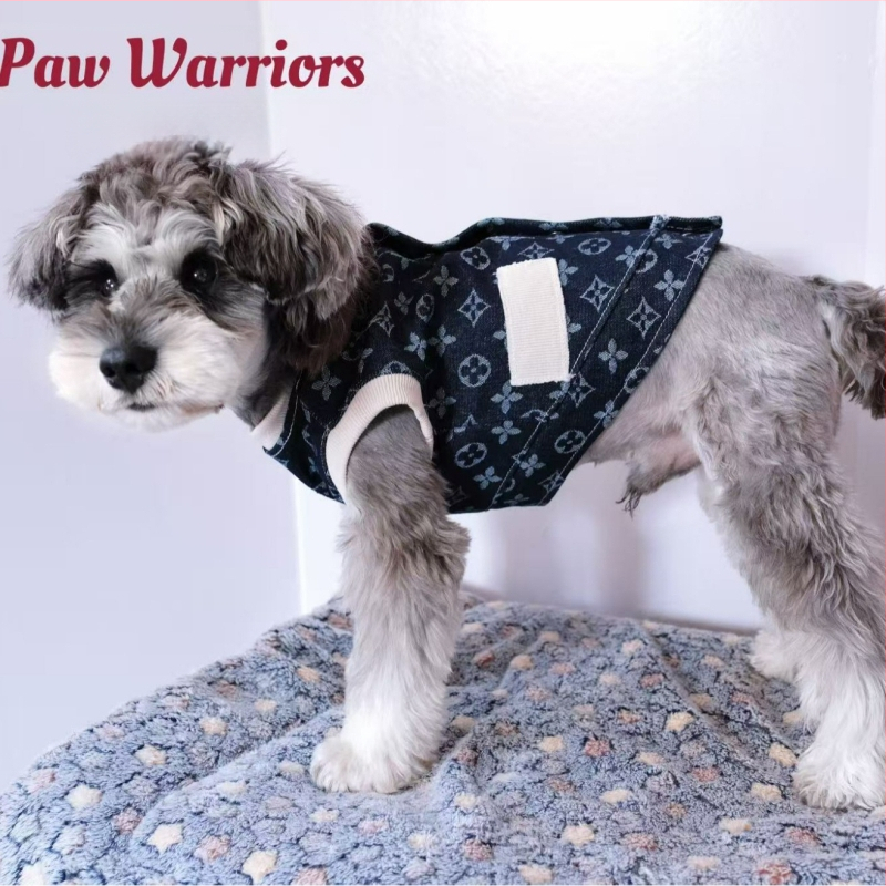 Denim vesta za psa sa stražnjim zatvaranjem, debelim flis unutrašnjom podstavom, bez rukava, za male pasmine (Toy Poodle, Bichon Frisé, Corgi)