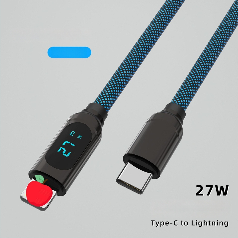 PD podatkovni kabel s Lightning i Type-C, 66W brzo punjenje, digitalni zaslon, duljina 1–2 m