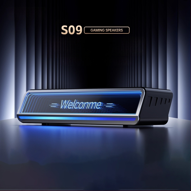 Bluetooth stolne zvučnike za računalo, 2.0 stereo, jak bas, RGB osvjetljenje, ugrađena baterija, USB-C napajanje