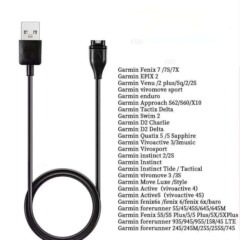 Punjački kabel Garmin Fenix 7/7S, kompatibilan s modelima 4/5X/6S i Venu 2S