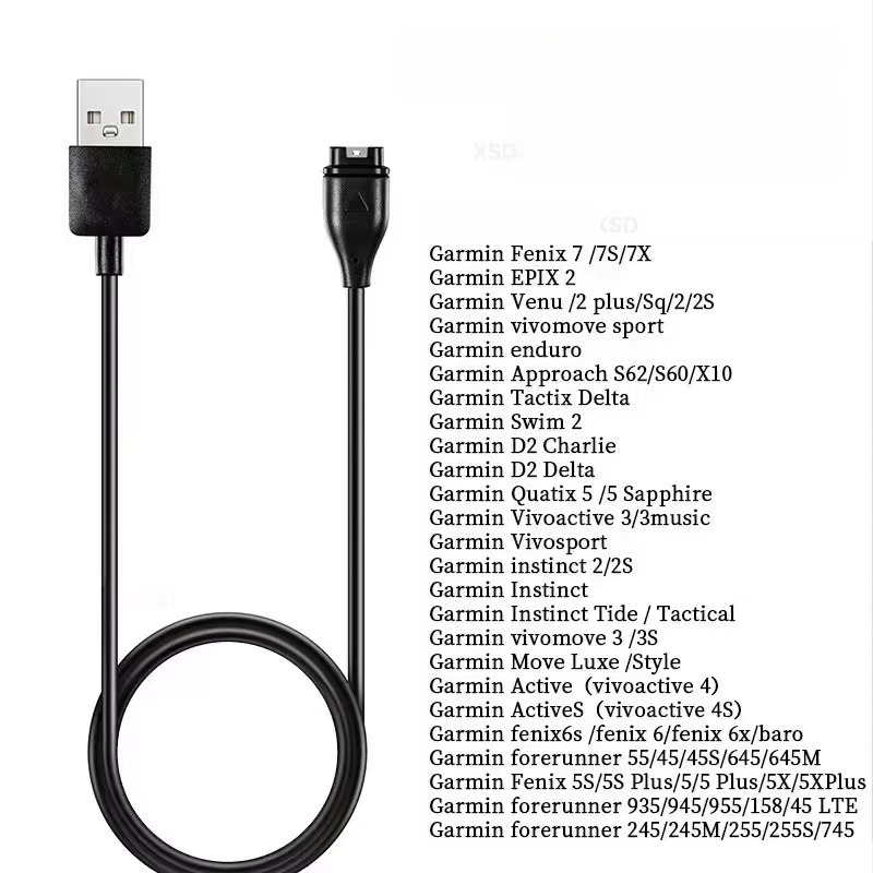 Punjački kabel Garmin Fenix 7/7S, kompatibilan s modelima 4/5X/6S i Venu 2S