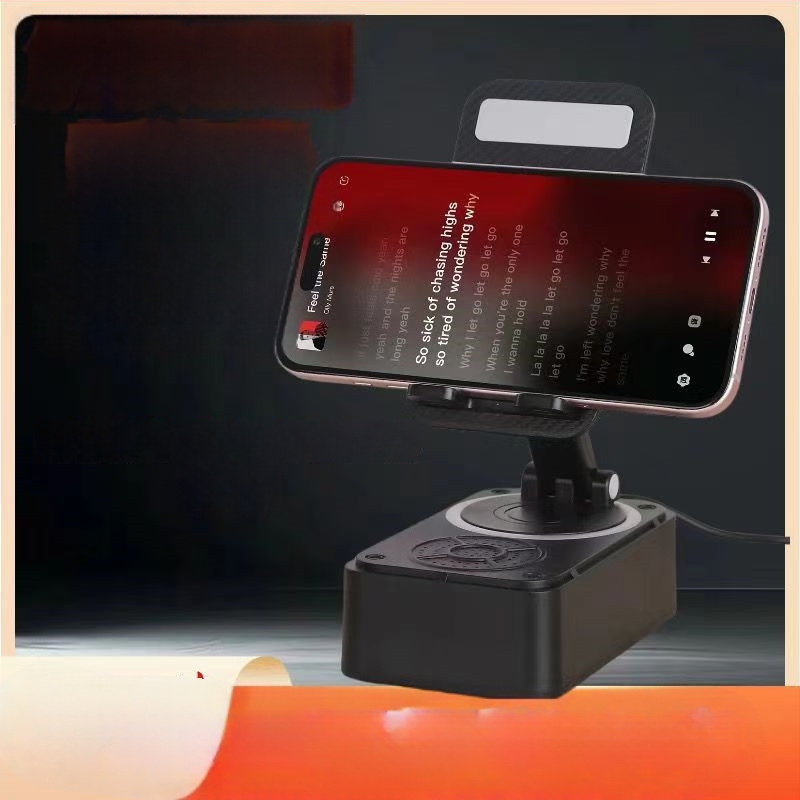 Stolni držač za livestream s Bluetooth zvučnikom i ugrađenom baterijom – 4-u-1 za mobilne telefone