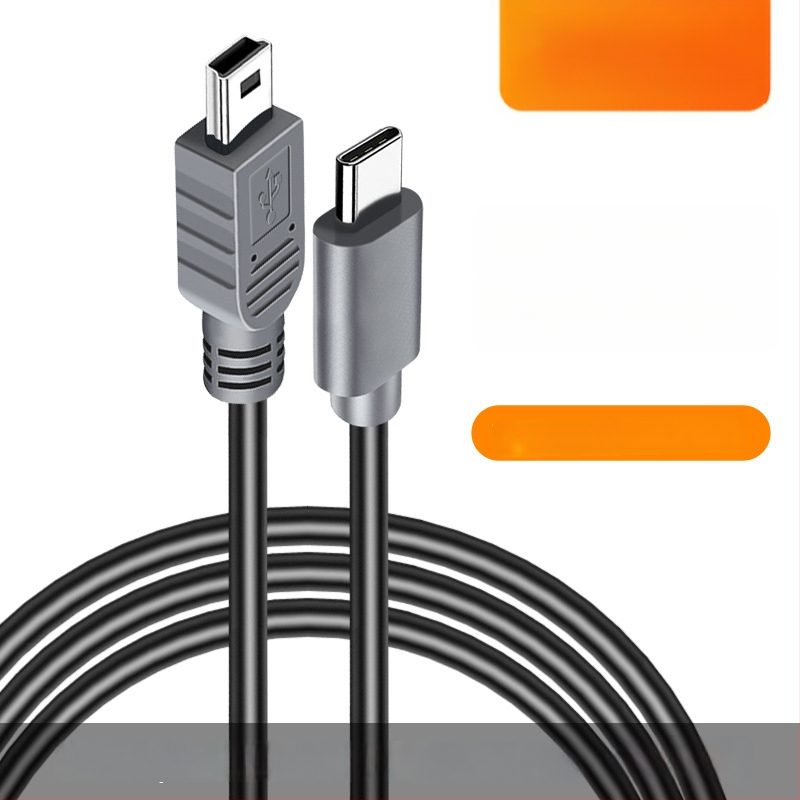 Καλώδιο δεδομένων Type-C προς Mini USB με θύρα Τ, για κινητά τηλέφωνα, DSLR κάμερες και φορητούς σκληρούς δίσκους, παλιά διεπαφή