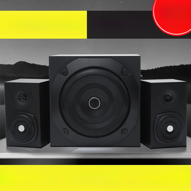 Giant Cannon Bluetooth zvučnik 2.1 – kućni audio sustav s drvenim kućištem i subwooferom