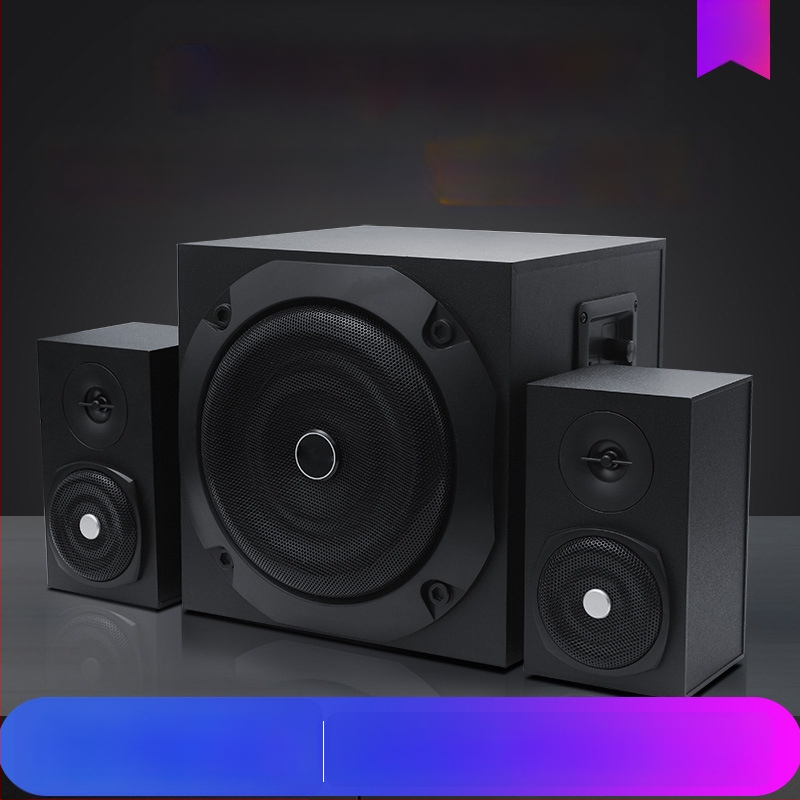 Giant Cannon Bluetooth zvučnik 2.1 – kućni audio sustav s drvenim kućištem i subwooferom