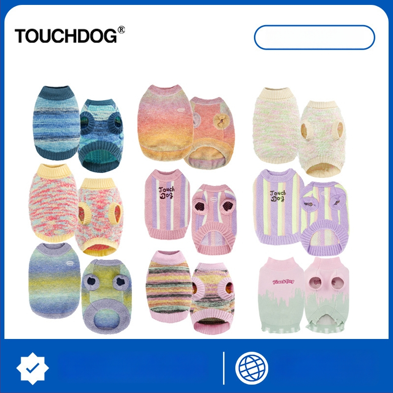 Touchdog It It Prsluk-pulover za kućne ljubimce — topla jesensko-zimska odjeća za male i srednje pse (Shiba Inu)