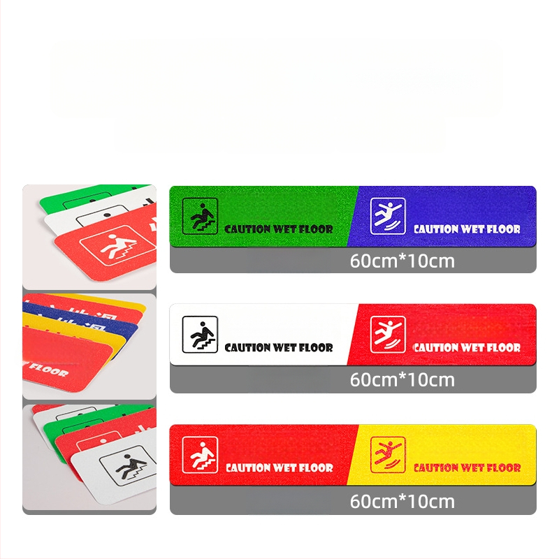 PVC protuklizna naljepnica za stepenice, upozorenje, otporna na habanje, vodootporna, laminirani HD tisak, dimenzije 10×60 cm