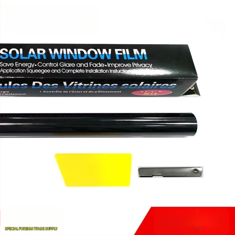 Obojeni film za stakla automobila, solarni film, PET, širina 50 cm, UV zaštita 67%, toplinska izolacija 8,8%, kompatibilan sa svim modelima, 1 godina jamstva