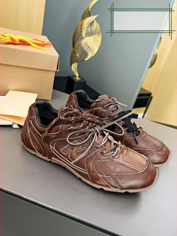 Miaojia 530 obojeno blokirane slip-on papuče, vintage izgreban stil, svakodnevne tenisice s vezicama i zatvorenim prstima